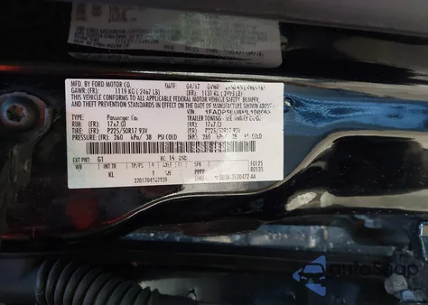 2017 Ford C-Max Energi Se from USA, damaged, VIN 1FADP5EU8HL108663